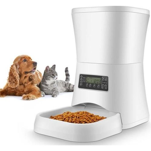 Distributeur Croquette D'aliment De Nourriture Automatique Pour Chiens 7l Avec Enregistrement Vocal (Vendeur Muguet)