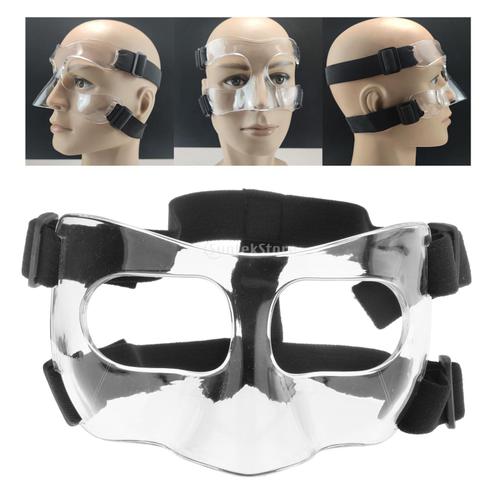14x9cm - Basketball Mask Adjustable Strap Sports Helmet Face Nose Guard For Sports