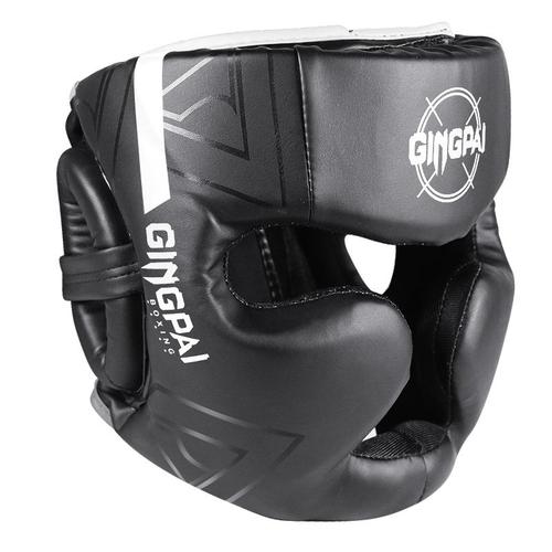 Xb Blanc - L - Casque De Boxe Professionnel En Cuir Pu Pour Enfant Et Adulte,Protecteur De Tête De Compétition Pour Mma, Muay Thai, Kickboxing, Garde Tête De Qualité Supérieure,