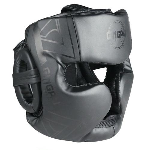 Xb Noir - S - Casque De Boxe Professionnel En Cuir Pu Pour Enfant Et Adulte,Protecteur De Tête De Compétition Pour Mma, Muay Thai, Kickboxing, Garde Tête De Qualité Supérieure,