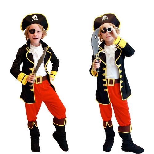 Ensemble De Chapeaux Et Bottes De Capitaine De Pirate Pour Fête D'halloween, Costume De Cosplay Pour Journée Des Enfants, 6 Pièces, Livraison Gratuite
