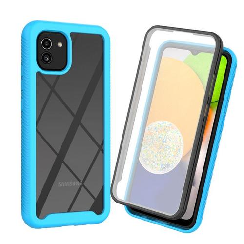 Coque Antichoc Transparente Pour Galaxy A03 5g Protection D'écran Intégrée Pare-Chocs Tpu Housse Robuste Pour Samsung Galaxy A03 5g