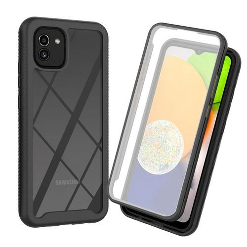 Coque Antichoc Transparente Pour Galaxy A03 5g Protection D'écran Intégrée Pare-Chocs Tpu Housse Robuste Pour Samsung Galaxy A03 5g