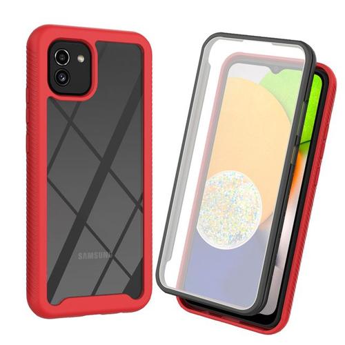 Coque Antichoc Transparente Pour Galaxy A03 5g Protection D'écran Intégrée Pare-Chocs Tpu Housse Robuste Pour Samsung Galaxy A03 5g