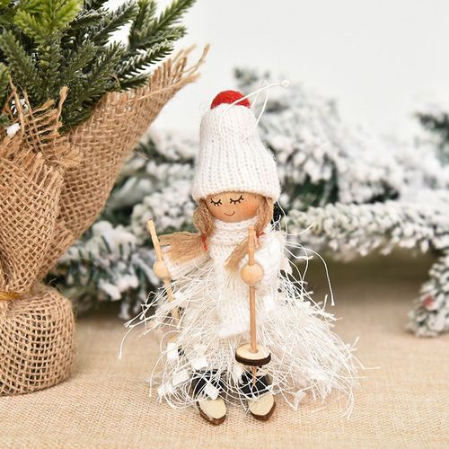 Décorations D'arbre De Noël, 1 Pièce, Poupée Ange Mignonne, Pendentif Fille, Nouvel An 2021, Ornements, Cadeau De Noël Pour Enfants