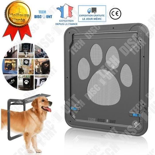 Td® Chatière Pour Chien Chat Grande Taille Moyen Xl Porte Animaux De Compagnie Silencieux Taille Intérieur Domestique Manuel