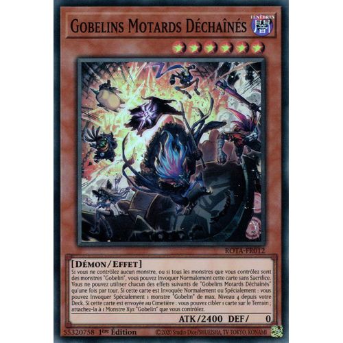 Yu Gi Oh Rota Fr012 Gobelins Motards Déchaînés Super Rare