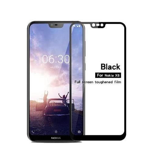 Protecteur D'écran Film À Couverture Complète En Verre Trempé Pour Nokia X6 2018