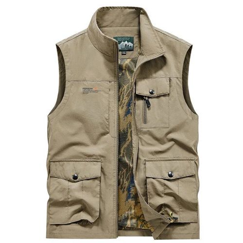 Veste Militaire À Séchage Rapide Pour Homme Avec Poches Extérieures,Gilet En Fibre,Manteau De Randonnée,Pêche,Cyclisme,Dulwork,Printemps,Automne