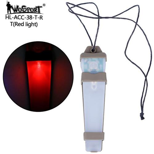 TAN-Rouge - Lampe de survie pour casque tactique, lumière de sécurité, 5  couleurs, étanche avec bande magique, pour la chasse, indicateur de Signal  stroboscopique Molle Airsoft