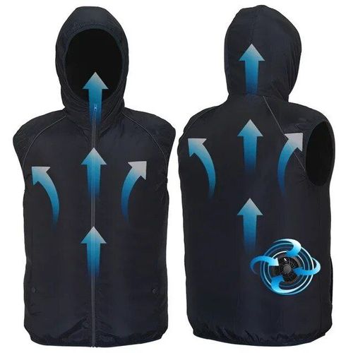 Veste De Refroidissement Ultralégère Pour Homme,Vêtements De Plein Air,Ventilateur De Climatisation,Coupe-Vent De Soleil,Pêche,Voyage,Été