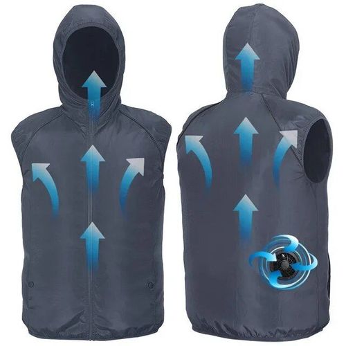 Veste De Refroidissement Ultralégère Pour Homme,Vêtements De Plein Air,Ventilateur De Climatisation,Coupe-Vent De Soleil,Pêche,Voyage,Été