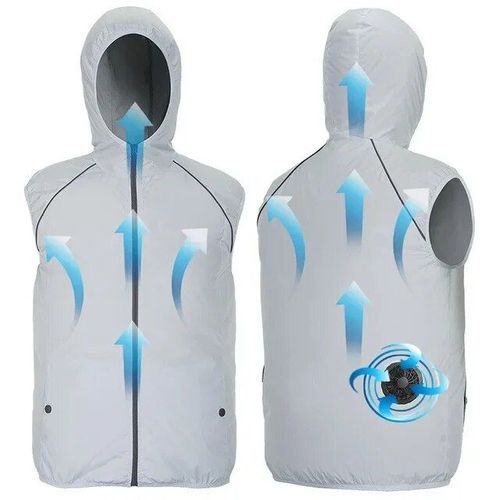 Veste De Refroidissement Ultralégère Pour Homme,Vêtements De Plein Air,Ventilateur De Climatisation,Coupe-Vent De Soleil,Pêche,Voyage,Été