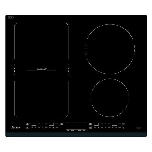 Sauter horiZonetech SPI4664B - Table de cuisson à induction - 4 plaques de cuisson - Niche - largeur : 56 cm - profondeur : 49 cm - avec avant biseauté - noir