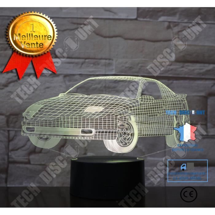 3D voiture de sport LED Lampe d'illusion Optique Lampe Lumière de