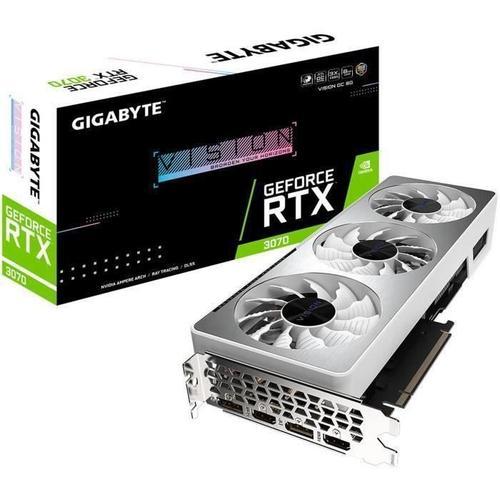 Gigabyte GeForce RTX 3070 VISION OC 8G - OC Edition - carte graphique - GF RTX 3070 - 8 Go GDDR6 - PCIe 4.0 - 2 x HDMI, 2 x DisplayPort