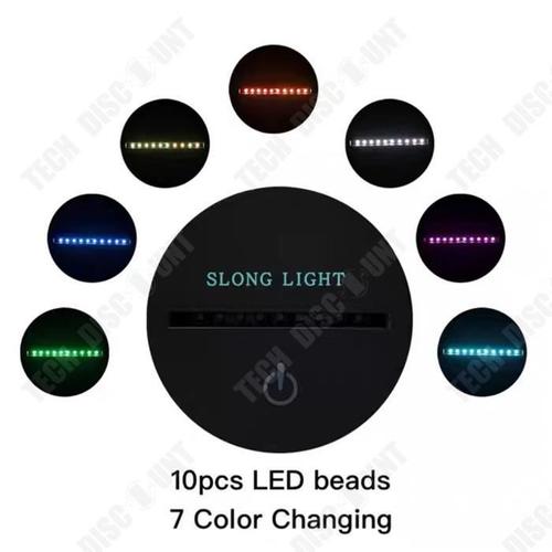 Tech Discount - TD® Lampe optique poser décoratif tactile 7