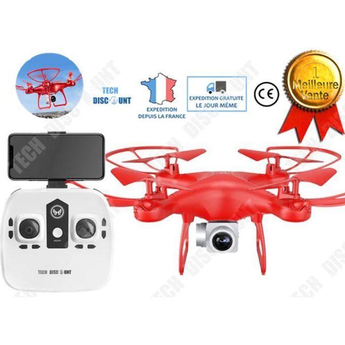 Drone GENERIQUE Drone AVIALOGIC pour Enfant avec Caméra 720P HD, Drone  Quadricoptère FPV WiFi Télécommandé, Noir