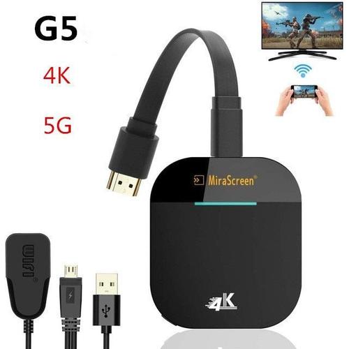 récepteur d'affichage Wifi 5G 1080P G5 pour Google Chromecast TV Compatible HDMI Miracast TV Stick pour Ios et Android - Type G5-4K-5G-With Original box