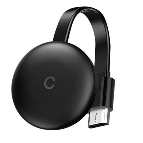 Clé de recopie G12 pour Chromecast 4K HD 5G/2.4G Dongle d'affichage WiFi écran miroir HD TV Compatible avec Google Home - Type Black