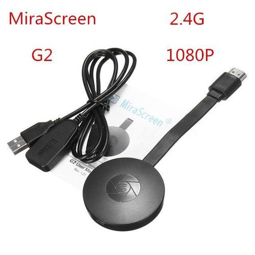 récepteur d'affichage Wifi 5G 1080P G5 pour Google Chromecast TV Compatible HDMI Miracast TV Stick pour Ios et Android - Type G2-With Original box