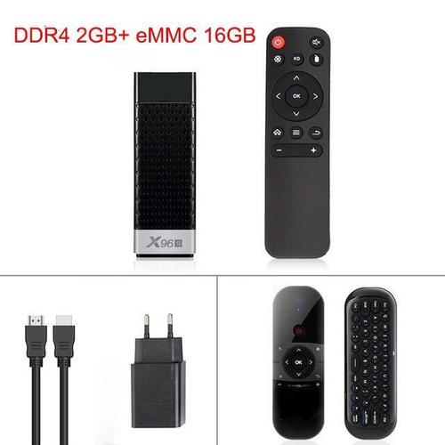 Clé TV X96S 4K Android 9.0 Amlogic S905Y2 Quad Core Wifi Hz bt 4.2 1080P H.265 Miracast Dongle TV - Type 2G With Air Mouse