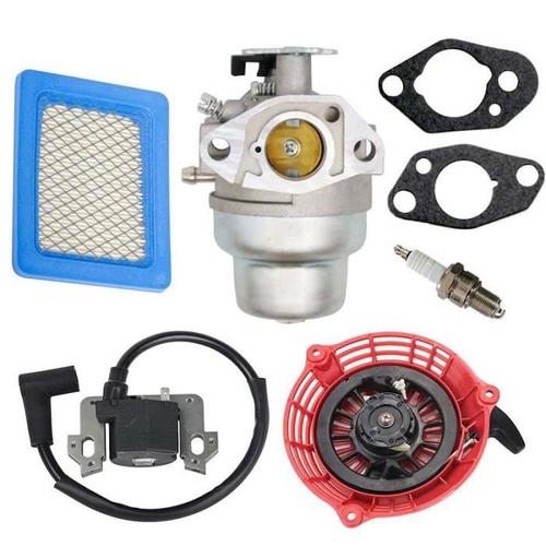 carburateur carb kit avec filtre à air bobine d'allumage recoil pull starter pour honda gcv160 hrb216 pour tondeuse à gazon mo35526