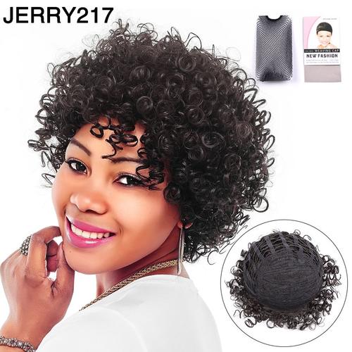 Perruque Jerry - 12 Pouces - Leeons ? Perruque Synthétique Tressée Pour Femmes, Extension Capillaire Courte Pour L'été, Style Tresses Africaines, Noires, Effet Naturel, Fibres Résistantes À La Chaleur 