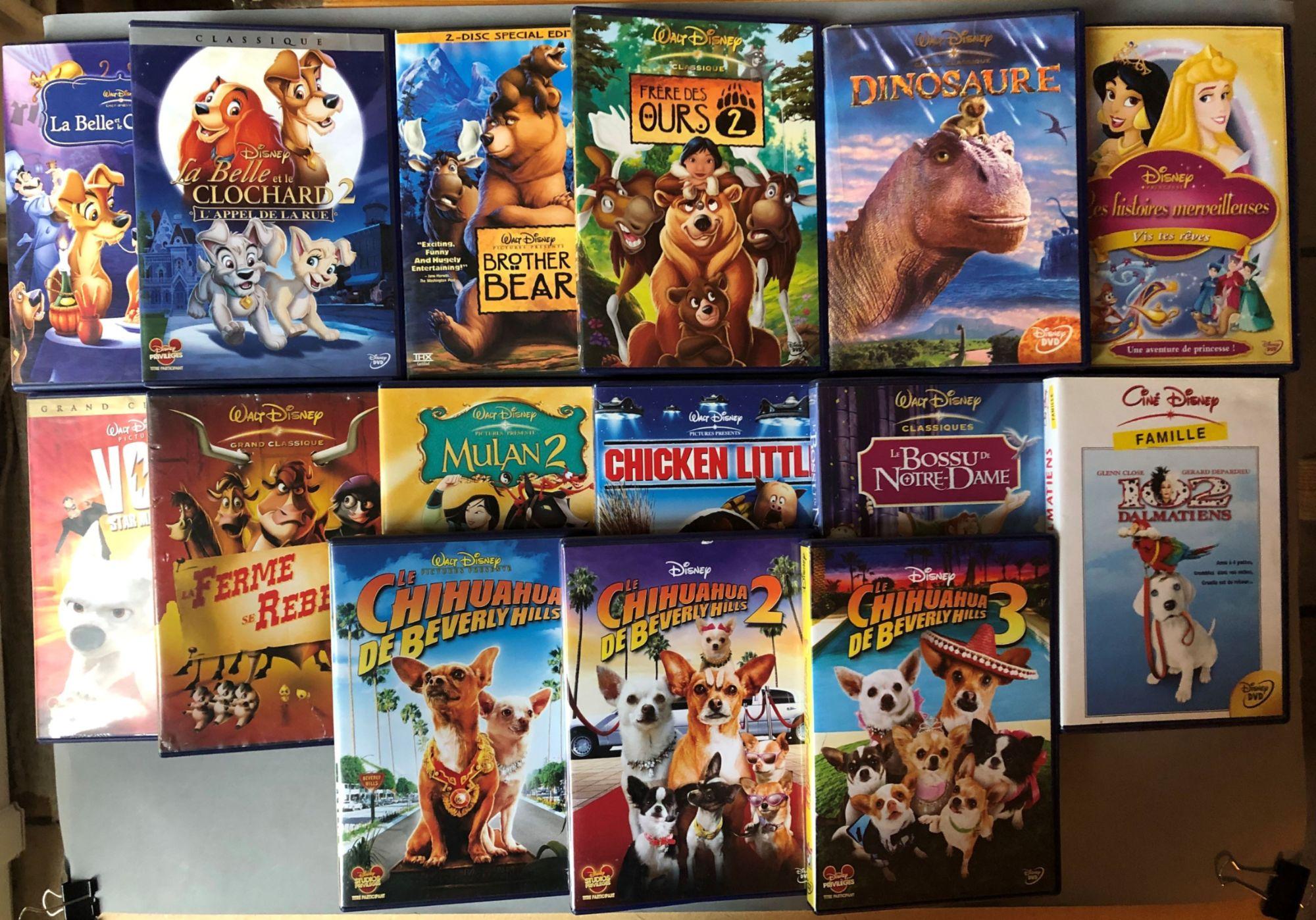 Lot dvd enfants Disney - F&M la boutique