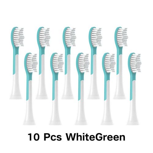 T¿ºte De Brosse ¿¿ Dents ¿¿Lectrique Pour Enfants",Remplacement,S¿¿Rie Philiduration Kids Hbery,Hx6,Hx8,Hx9,"10 Pi¿¿Ces - Type 10whitegreen