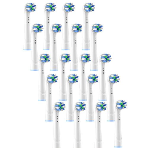 T¿ºte De Brosse ¿¿ Dents ¿¿Lectrique",Compatible Avec Braun,Oral B,Pro Smart Vitality,Genius,Triumph,Teen Kids,"20 Pi¿¿Ces - Type 20pcs Cross