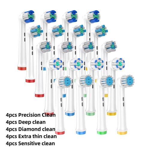 T¿ºte De Brosse ¿¿ Dents ¿¿Lectrique",Compatible Avec Braun,Oral B,Pro Smart Vitality,Genius,Triumph,Teen Kids,"20 Pi¿¿Ces - Type 20pcs Various A