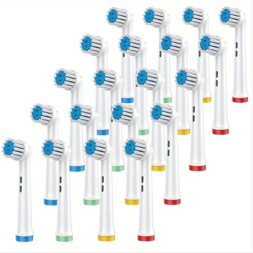T¿ºte De Brosse ¿¿ Dents ¿¿Lectrique",Compatible Avec Braun,Oral B,Pro Smart Vitality,Genius,Triumph,Teen Kids,"20 Pi¿¿Ces - Type 20pcs Sensitive