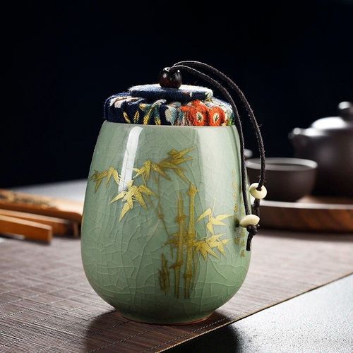 Théière En Céramique Ancienne Avec Réservoir De Stockage,Boîtes À Thé De Voyage Oolong,Boîte À Thé Portable Chinoise,Boîte À Café,1pc