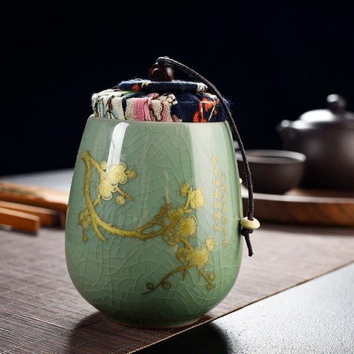 Théière En Céramique Ancienne Avec Réservoir De Stockage,Boîtes À Thé De Voyage Oolong,Boîte À Thé Portable Chinoise,Boîte À Café,1pc