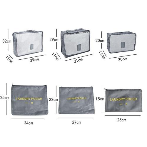 Generic Ensemble De 6 Sacs De Rangement De Voyage Pour Vêtements,  Organisateur Bien Rangé, Pochette De Valise De Garde-robe, Sac De Rangement  De Voyage, étui De Chaussures, Sac Cube D'emballage - Prix