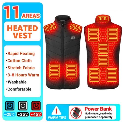 Veste Thermique À Infrarouge Usb Pour Homme,Vêtement D'hiver Électrique Pour Randonnée,Taille 6xl,21 Zones De Chauffage