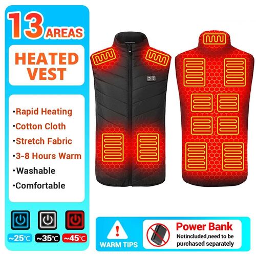 Veste Thermique À Infrarouge Usb Pour Homme,Vêtement D'hiver Électrique Pour Randonnée,Taille 6xl,21 Zones De Chauffage
