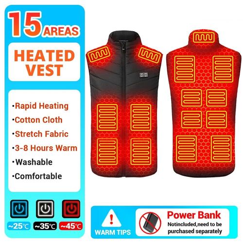 Veste Thermique À Infrarouge Usb Pour Homme,Vêtement D'hiver Électrique Pour Randonnée,Taille 6xl,21 Zones De Chauffage