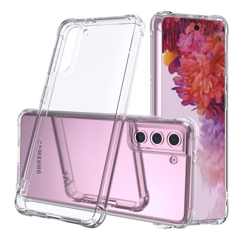 Coque Samsung Galaxy S21 - [Shock-Absorption] Résistant Aux Chutes Et Coque-Transparent