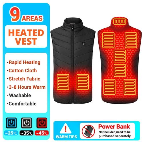 Veste Thermique À Infrarouge Usb Pour Homme,Vêtement D'hiver Électrique Pour Randonnée,Taille 6xl,21 Zones De Chauffage