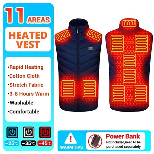 Veste Thermique À Infrarouge Usb Pour Homme,Vêtement D'hiver Électrique Pour Randonnée,Taille 6xl,21 Zones De Chauffage