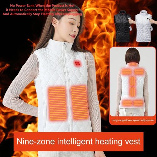 Combinaison Chauffante Électrique Infrarouge Pour Femme,Veste Chaude Thermique Flexible,Vernis Coton,Usb,Automne Et Hiver