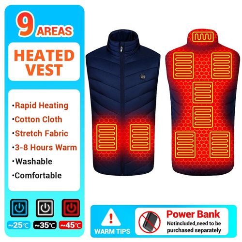Veste Thermique À Infrarouge Usb Pour Homme,Vêtement D'hiver Électrique Pour Randonnée,Taille 6xl,21 Zones De Chauffage