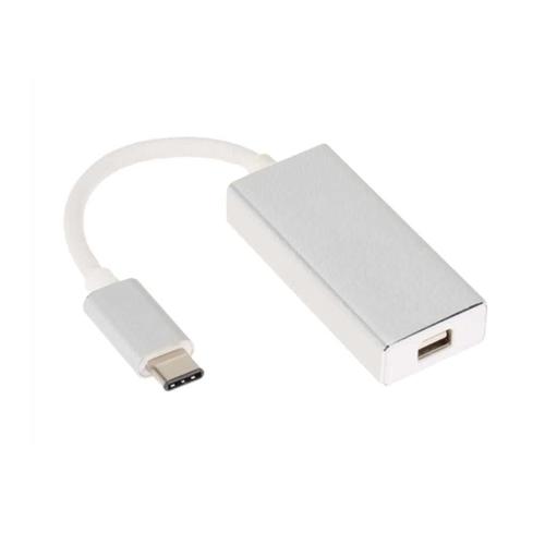 Câble Adaptateur USB-C Vers Mini Displayport De Type C Vers MDP Pour Macbook Pro 2017 argent