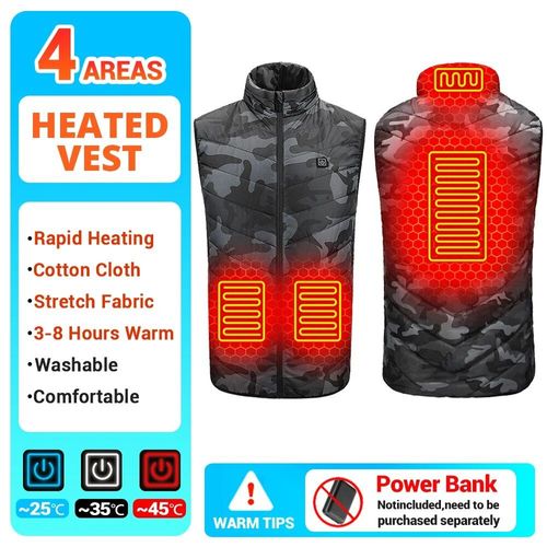 Veste Thermique À Infrarouge Usb Pour Homme,Vêtement D'hiver Électrique Pour Randonnée,Taille 6xl,21 Zones De Chauffage
