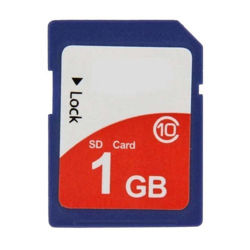 Carte mémoire SDHC haute vitesse classe 10 de 1 Go capacité réelle de 100%