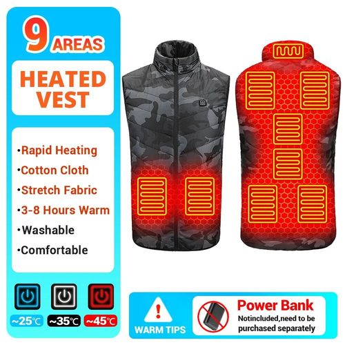 Veste Thermique À Infrarouge Usb Pour Homme,Vêtement D'hiver Électrique Pour Randonnée,Taille 6xl,21 Zones De Chauffage