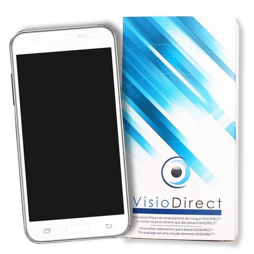 Visiodirect® Ecran Vitre Complet Pour Samsung Galaxy J7 2016 Sm-J710f Blanc Vitre Tactile+Lcd