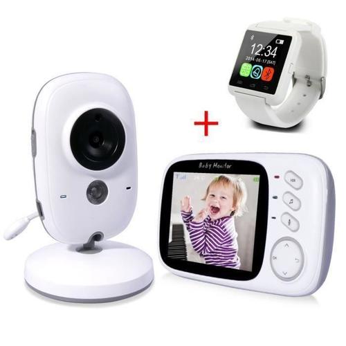 Geekme Babyphone Bébé Moniteur Ecoute Bébé Caméra De Surveillance Sans Fil Ecran 3.2? Vb603
